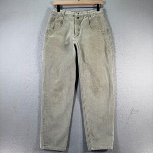 Vintage Guess Jeans Women 20x30 Beige Authentic Sportswear Tapered High Rise 90s
